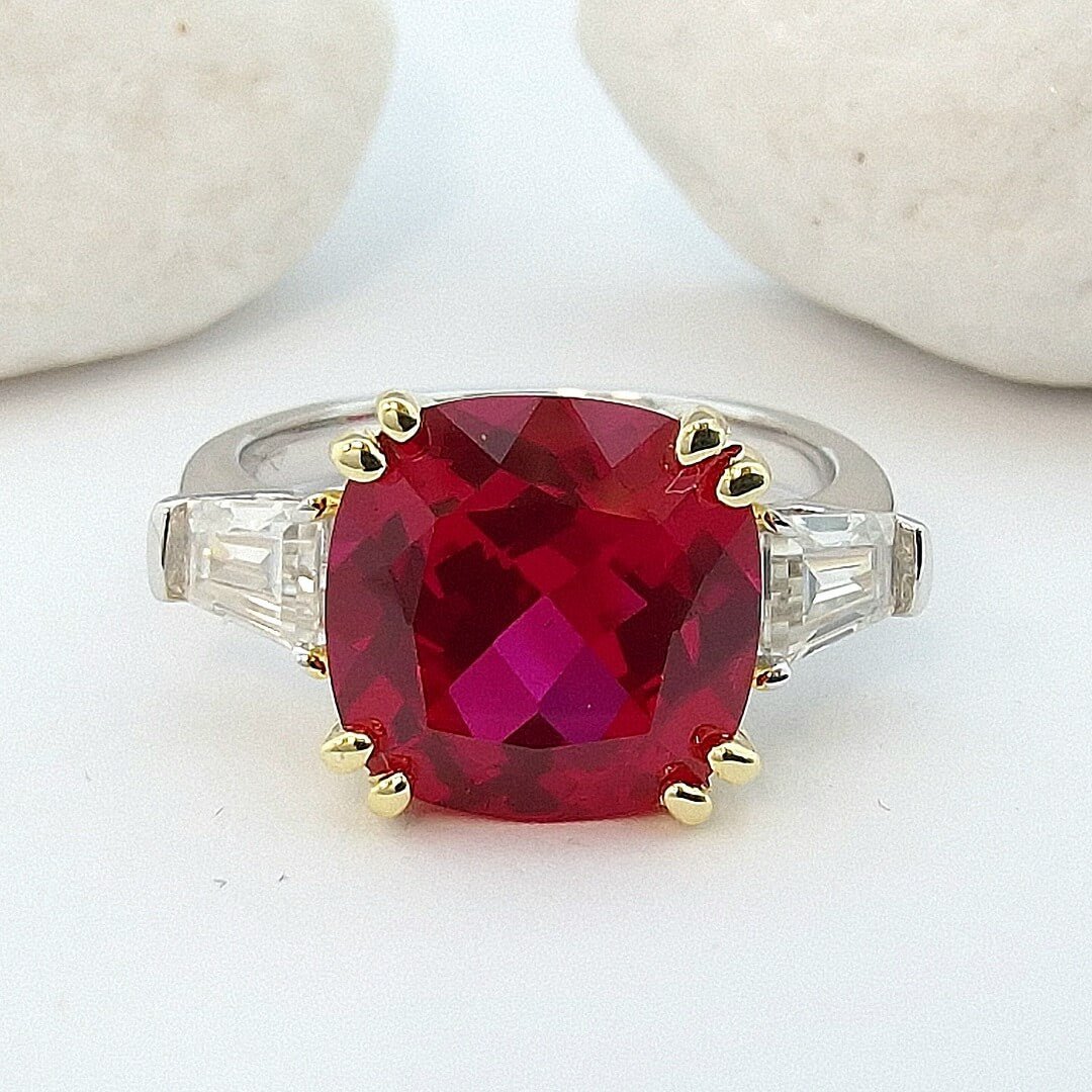 Ruby 925 Sterling Silver Ring